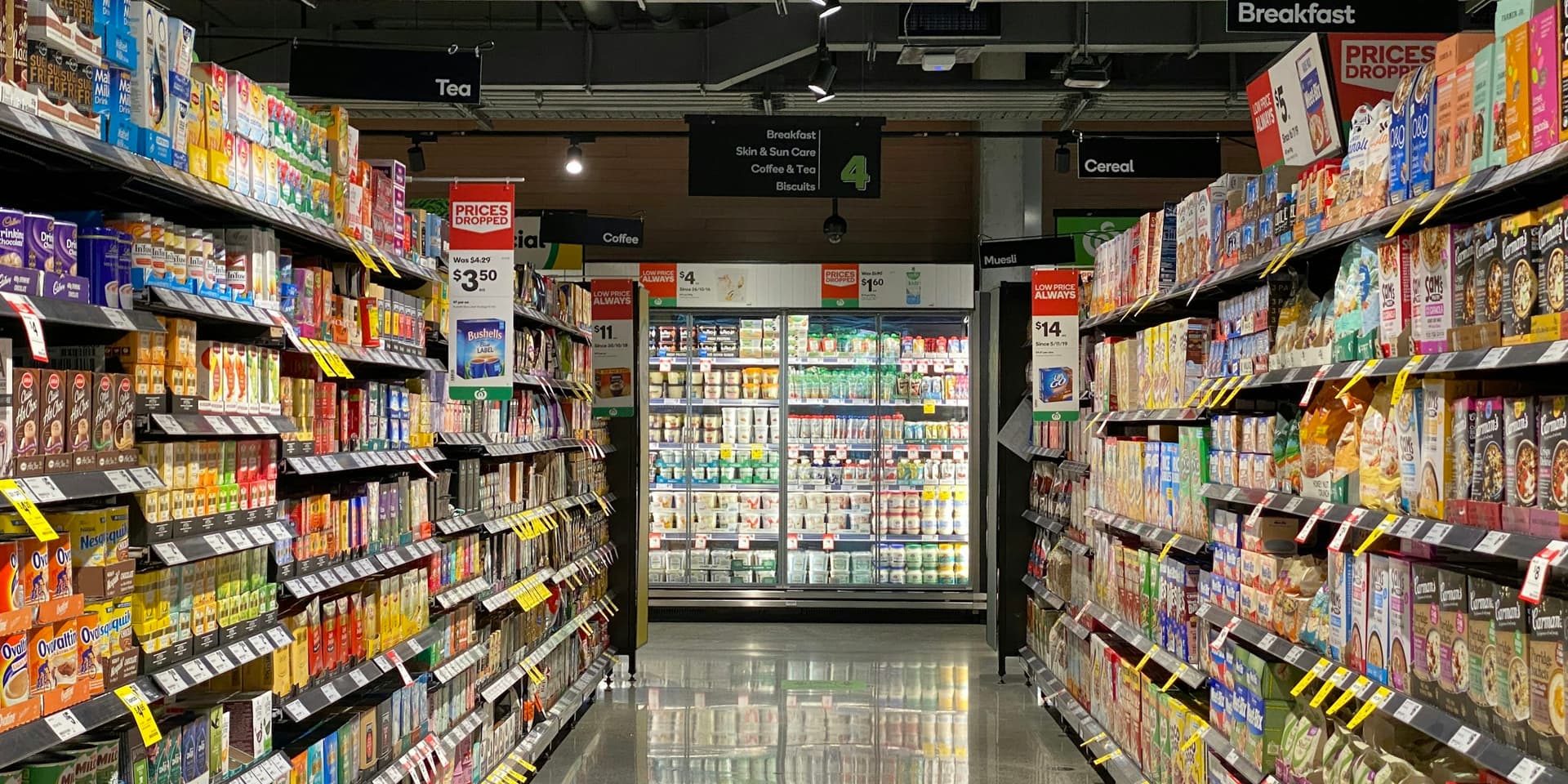 Display fridges and shelving